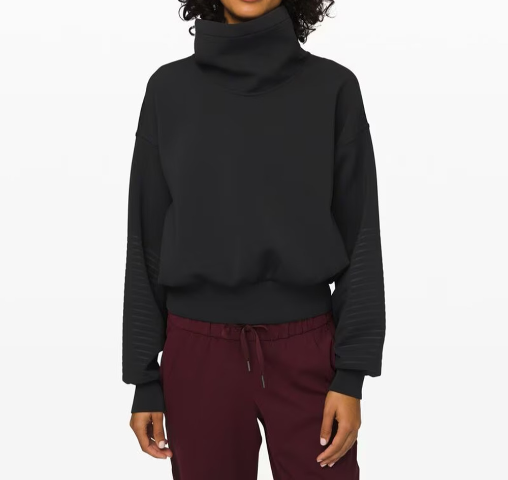 Lululemon Women's Full Flourish Pull-over Cowl Neck Long Sleeve Sweater - Size 6